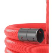 Труба гофрированная двустенная ПНД гибкая d50мм с протяжкой с муфтой для кабельной канализации SN13 500Н красн. (уп.100м) DKC 121950