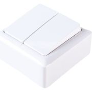 Выключатель 2-кл. ОП Хит 6А IP20 250В бел. SE VA56-232-B