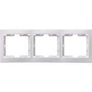Рамка 3-м Кварта РГ-3-КБ горизонт. бел. GENERICA EMK30-K01-DM