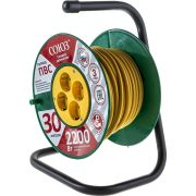 Удлинитель на катушке 4х30м с заземл. 10А IP20 2.2кВт Союз 481S-3403