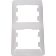 Рамка 2-м Glossa вертикал. бел. SE GSL000106