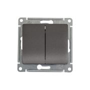 Переключатель проходной 2-кл. СП Glossa 10А IP20 (сх. 6) 10AX механизм графит SE GSL001365