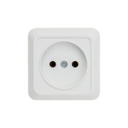 Розетка 1-м ОП Bolleto 7022 16А IP20 бел. ASD / IN HOME 4680005959785