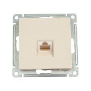 Розетка компьютерная 1-м AtlasDesign RJ45 кат.5E механизм беж. SE ATN000283