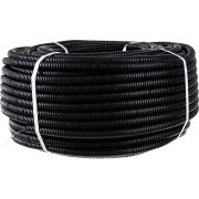 Труба гофрированная ПНД d20мм с протяжкой черн. (уп.100м) Rexant 28-0020-3