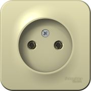 Розетка 1-м ОП Blanca 16А IP20 250В без заземл. без защ. шторок с изолир. пластиной беж. SE BLNRA000117