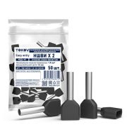 Наконечник штыревой втулочный изолированный двойн. НШВИ(2) 1.5-12 TOKOV ELECTRIC TKE-NSVI2-1.5-12-C05/50