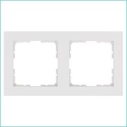 Рамка 2-м G-Classic бел. глянцевый Jasmart G1002W